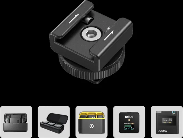 Podpora bezdrôtového mikrofónu SmallRig 4822 s držiakom Cold Shoe Mount