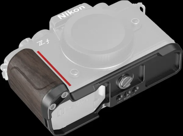 Montážna doska SmallRig 4801 v tvare L s drevenou rukoväťou pre Nikon Z f