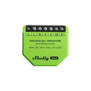 Shelly Dimmer Gen3 - stmievací modul bez potreby neutrálneho vodiča (WiFi) SHELLY-DIMMER-GEN3-1768