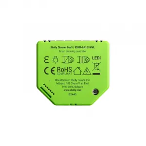 Shelly Dimmer Gen3 - stmievací modul bez potreby neutrálneho vodiča (WiFi) SHELLY-DIMMER-GEN3-1768