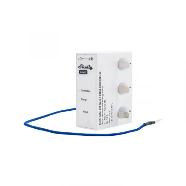 Shelly 3EM-63T Gen3 - 3-fázové meranie spotreby (WiFi, Bluetooth) SHELLY-3EM-63T-1769