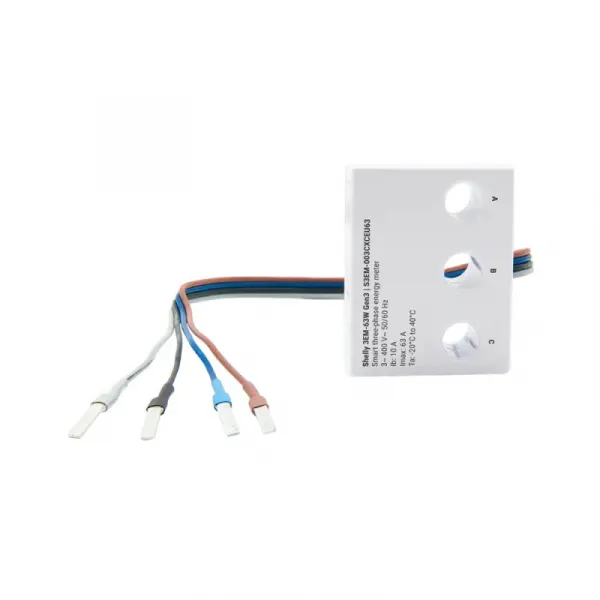 Shelly 3EM-63W Gen3 - 3-fázové meranie spotreby (WiFi, Bluetooth) SHELLY-3EM-63W-1770