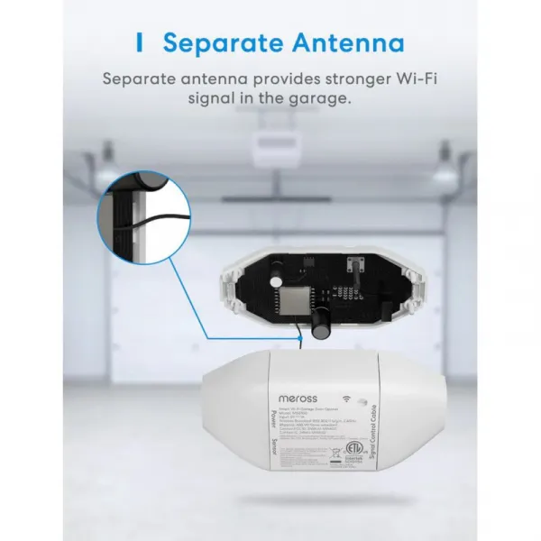 Meross Smart Wi-Fi Otvárač Garážovej Brány, MSG100HK (EU verzia) MEROSS-MSG100HK-EU-1494