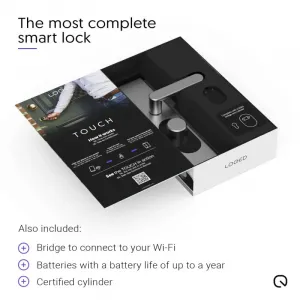 Shelly LOQED Touch Smart Lock Stainless Steel - Elektronický zámok SHELLY-LOQED-TSL-SS-1866