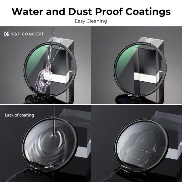 K&F Concept Filter K&F 58MM XC15Nano-X B270 CPL, HD, vodeodolný, odolný proti poškriabaniu, so zeleným povrchom 35550