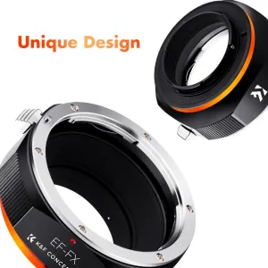 K&F Concept Adaptér objektívu K&F M12115 s novým dizajnom a vysokou presnosťou pre EOS-FX 35278