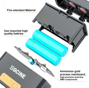 ZGCINE Nabíjacie puzdro na batériu GoPro (2-bitové + 2-901 batérie) 39503
