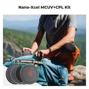 K&F Concept Sada filtrov K&F 52 mm 2 v 1, filtre MCUV+CPL s kovovými krytkami 34971
