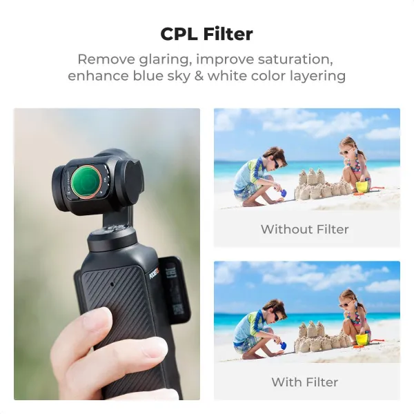 K&F Concept K&F 4-dielna sada filtrov DJI Osmo Pocket (CPL+Black mist 1/4+ND2-32+ Wide) 40534