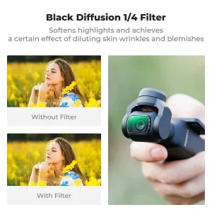 K&F Concept K&F 4-dielna sada filtrov DJI Osmo Pocket (CPL+Black mist 1/4+ND2-32+ Wide) 40534