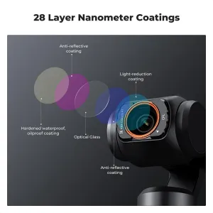 K&F Concept K&F 4-dielna sada filtrov DJI Osmo Pocket (CPL+Black mist 1/4+ND2-32+ Wide) 40534