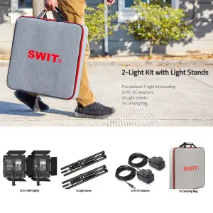 Swit CL-40D 2KIT | 2xCL-40D KIT, s 2x40W dvojfarebným bezventilátorovým LED panelovým osvetlením 31999