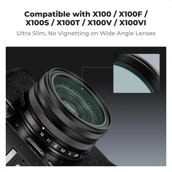 K&F Concept Filter Fujifilm MCUV, čierny, povrchová úprava objektívu HD, vodeodolný a odolný voči poškriabaniu 38443