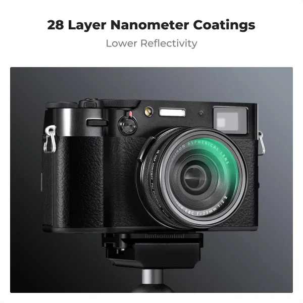 K&F Concept Filter Fujifilm MCUV, čierny, povrchová úprava objektívu HD, vodeodolný a odolný voči poškriabaniu 38443