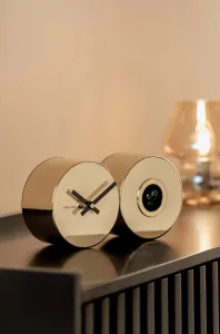Kukučkové hodiny Karlsson Duo Cuckoo Plated