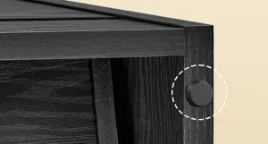 SONGMICS Výklopný topánkovník Vasagle Klein 105,5 cm čierny