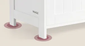 SONGMICS Kúpeľňová skrinka Vasagle Toly 100 cm s nabíjacou stanicou biela