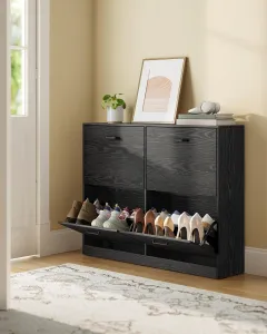 SONGMICS Výklopný topánkovník Vasagle Klein 105,5 cm čierny
