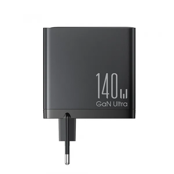 Joyroom Gan Ultra sieťová nabíjačka USB / 3x USB-C 140W + kábel USB-C, čierna