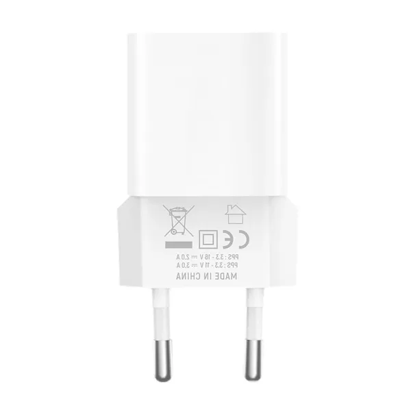 MG WWCEAC GaN sieťová nabíjačka USB / USB-C 33W, biela