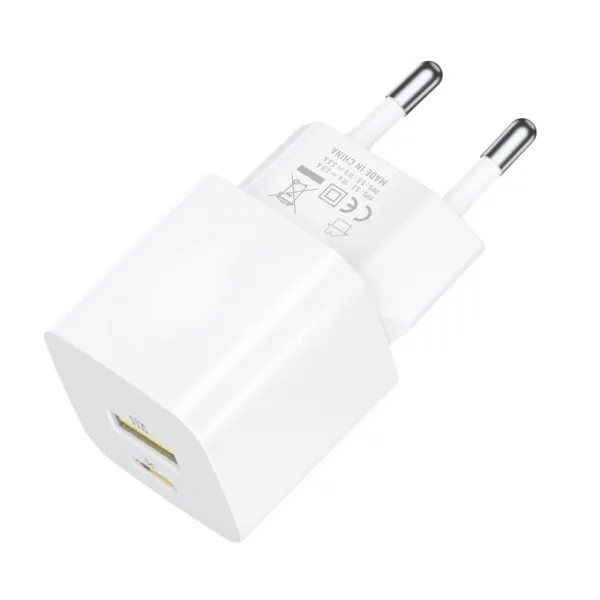 MG WWCEAC GaN sieťová nabíjačka USB / USB-C 33W, biela