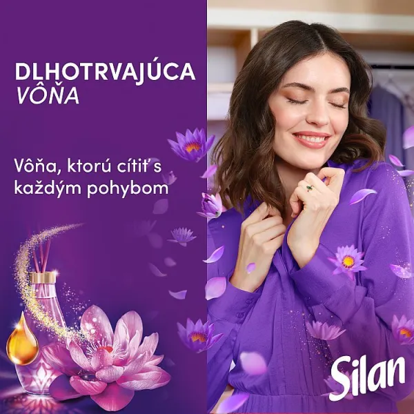 Silan Aromatherapy Dreamy Lotus koncentrovaný avivážny prostriedok na textílie 62 praní 1364 ml