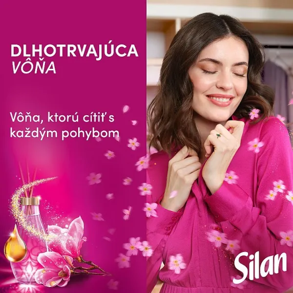 Silan Aromatherapy Magic Magnolia koncentrovaný avivážny prostriedok na textílie 62 praní 1364 ml