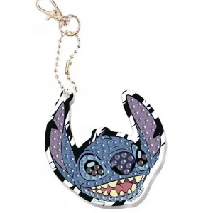 Diamantové maľovanie Stitch - výroba kľúčenky