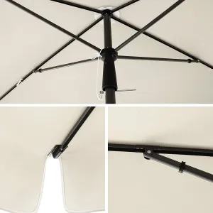SONGMICS Záhradný slnečník Drone béžový