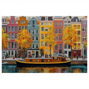 Obraz jesenné kanály Amsterdamu