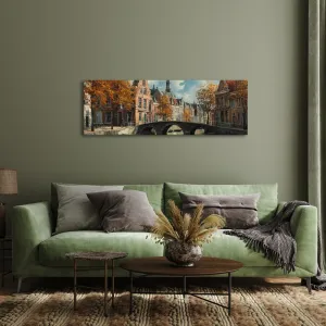 Obraz architektúra nad vodným kanálom
