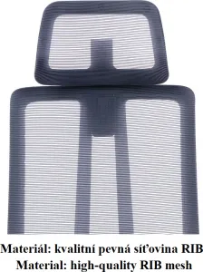 SEGO Ergonomická kancelárska stolička STRETCH SIVÁ ANTRACIT, sedenie 8+ hodín denne