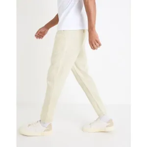 CELIO DOLINUS Pánske nohavice, béžová, veľkosť
