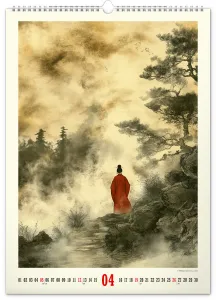 Nástenný kalendár Vintage plagáty – japonské umenie 2026, 33 x 46 cm