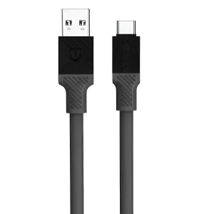 Kábel USB-A/USB-C - 1m - Sivá H31178