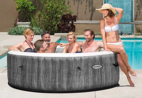 Intex Vírivý bazén PureSpa Bubble Greywood Deluxe 6 - 28442