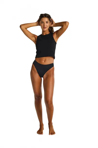 Menštruačné nohavičky Modibodi Seamfree Hi Waist Cheeky Moderate Black (MKMSHWCMB) M