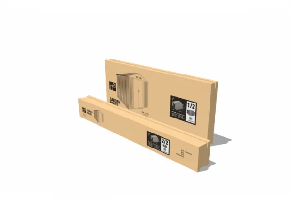 Záhradný domček GAH 1300 - 340 x 382 cm, hnedý PE63900584