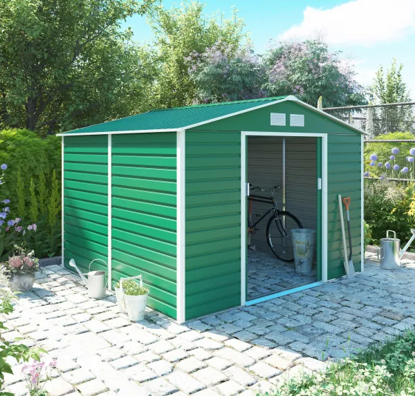Záhradný domček G21 GAH 706 - 277 x 255 cm, zelený PE63900558