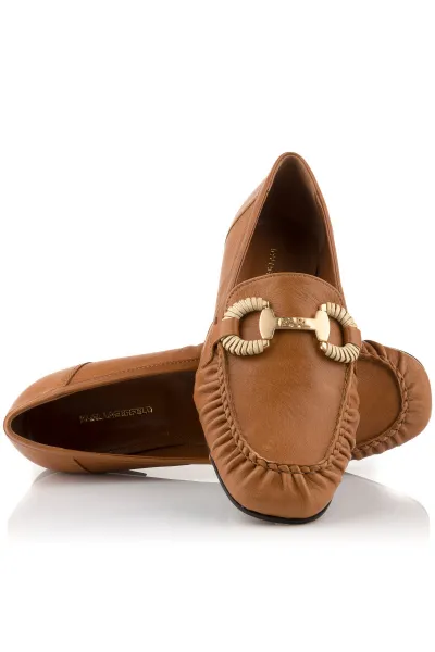 Mokasíny Karl Lagerfeld Eleia Brooch Loafer Tan Lthr
