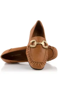 Mokasíny Karl Lagerfeld Eleia Brooch Loafer Tan Lthr
