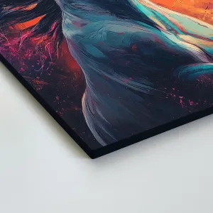 Moderný farebný obraz koňa