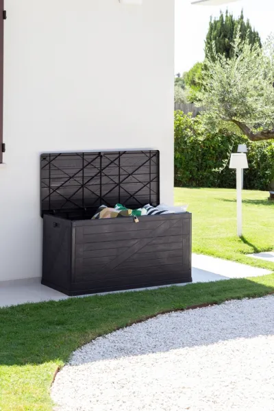 Záhradný úložný box WOOD 420 l Toomax