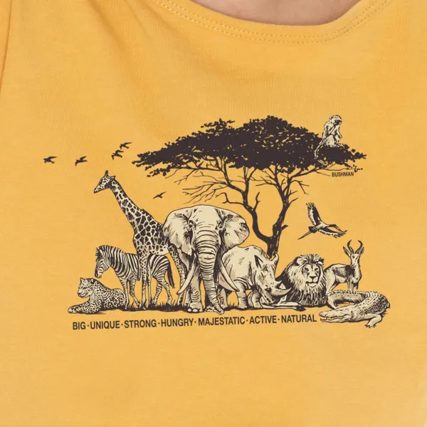 Bushman Detské tričko Monty, žlté 152